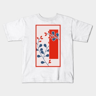 Bush Clover and Red Tanzaku Kids T-Shirt